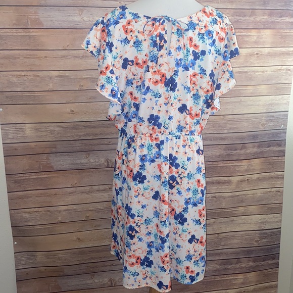 🎈Sale🎈Merona XXL Floral Ruffle Detail Detailed Sleeve Dress - Picture 6 of 9